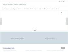 Tablet Screenshot of parquemanantiales.org